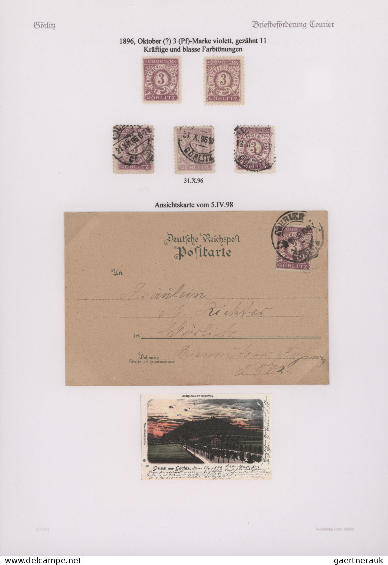 Deutsches Reich - Privatpost (Stadtpost): 1886/1900, GÖRLITZ/Express-Packet-Verk - Private & Local Mails