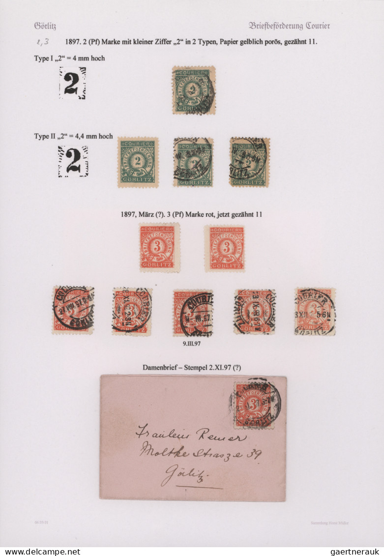 Deutsches Reich - Privatpost (Stadtpost): 1886/1900, GÖRLITZ/Express-Packet-Verk - Privatpost