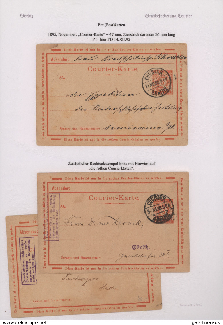 Deutsches Reich - Privatpost (Stadtpost): 1886/1900, GÖRLITZ/Express-Packet-Verk