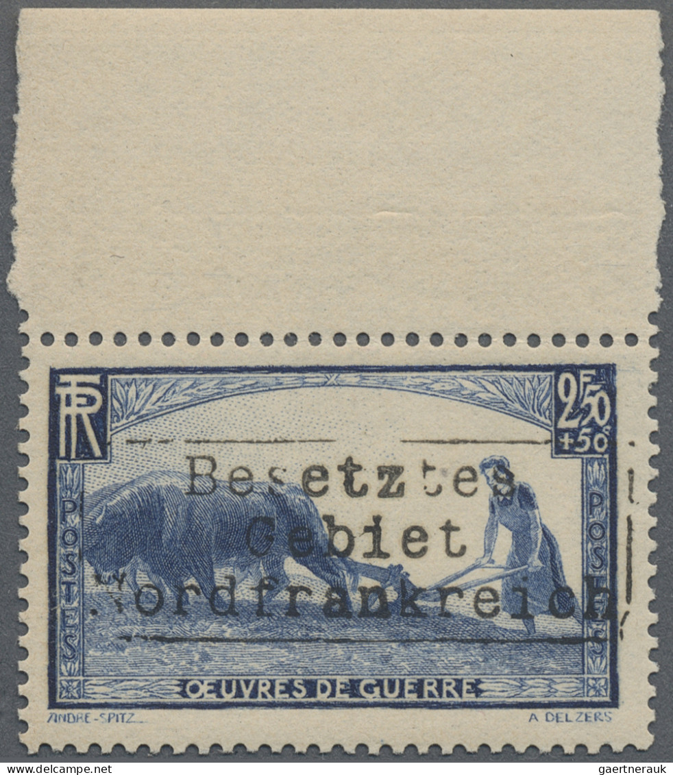 Dt. Besetzung II WK - Frankreich - Dünkirchen: 1940, Wohltätigkeitsausgabe "Bäue - Besetzungen 1938-45