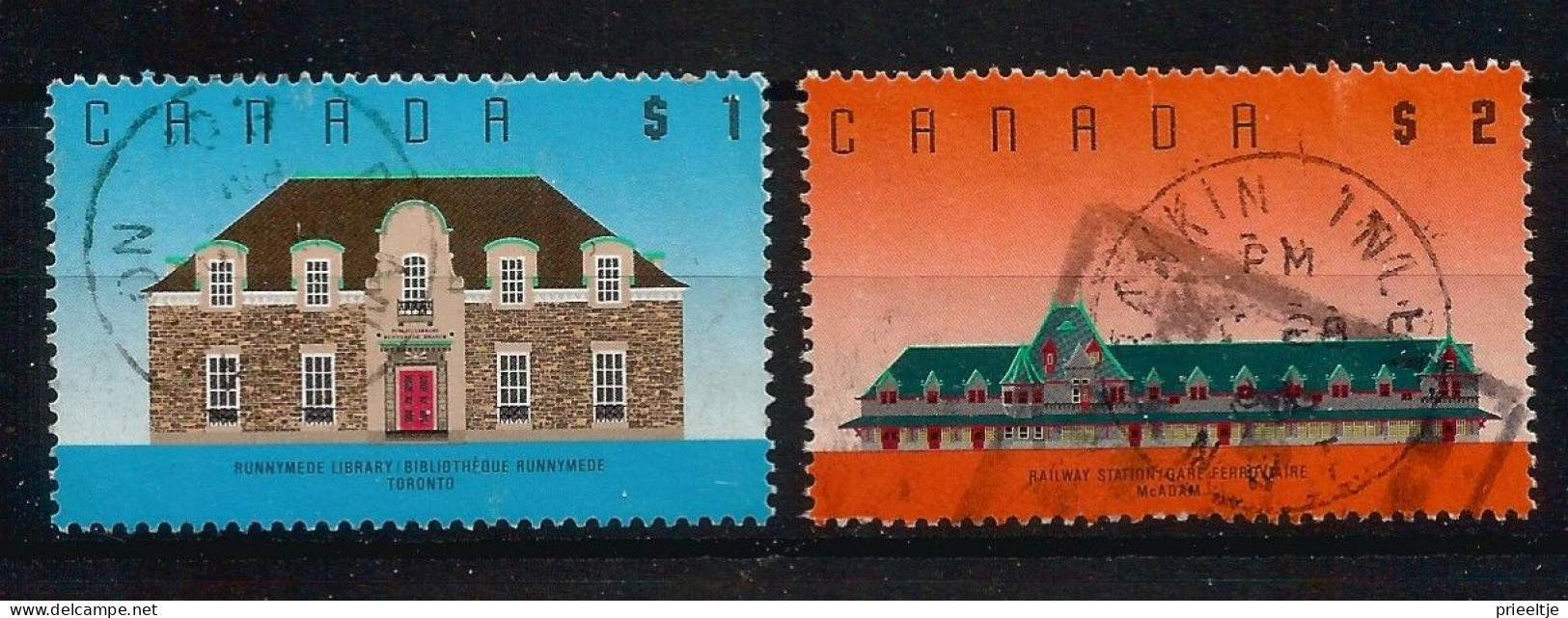 Canada 1989 Architecture Y.T. 1094/1095 (0) - Used Stamps