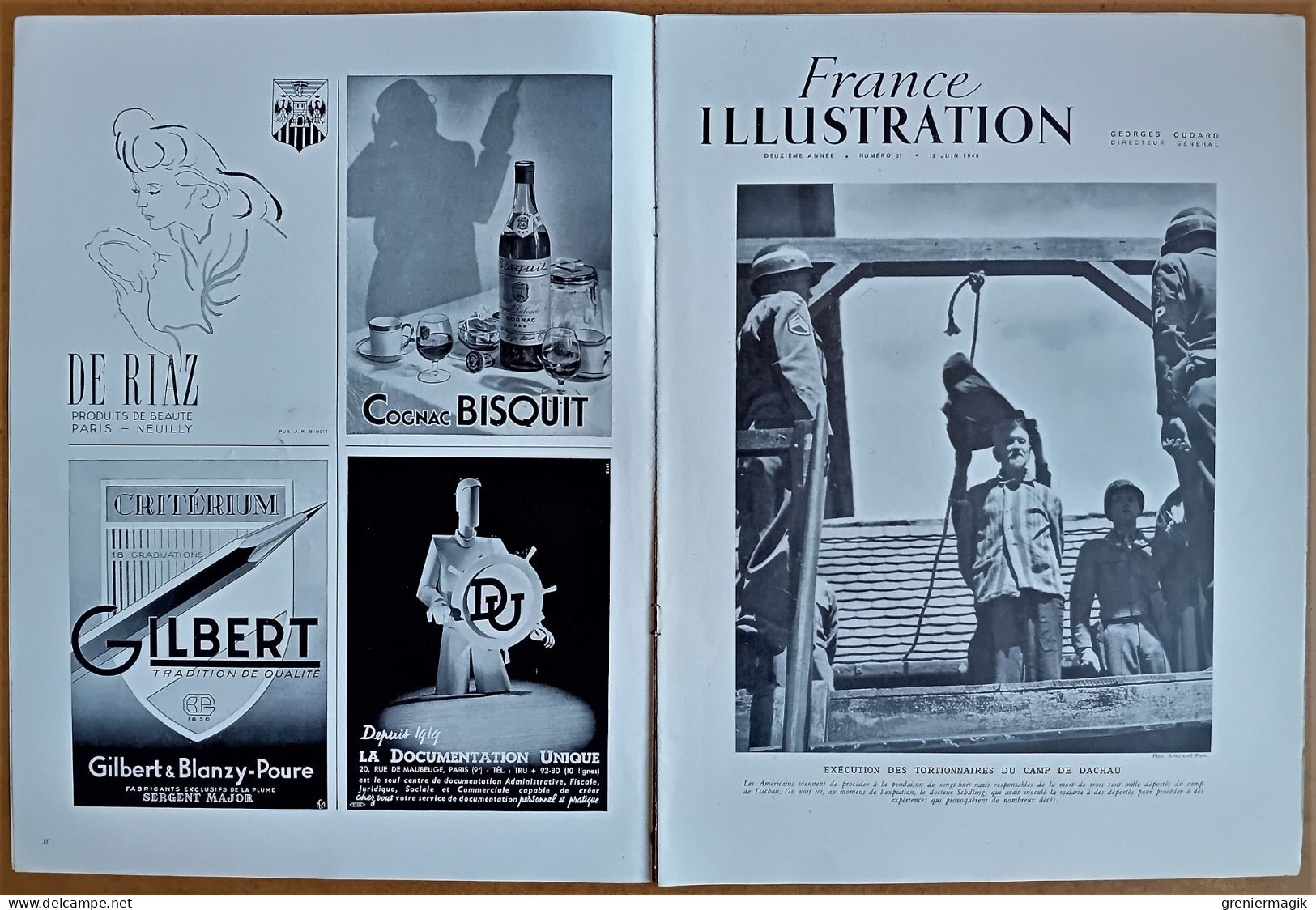France Illustration 37 15/06/1946 Exécution Des Tortionnaires Du Camp De Dachau/Art Coréen/La France En Autriche/Narvik - Informations Générales
