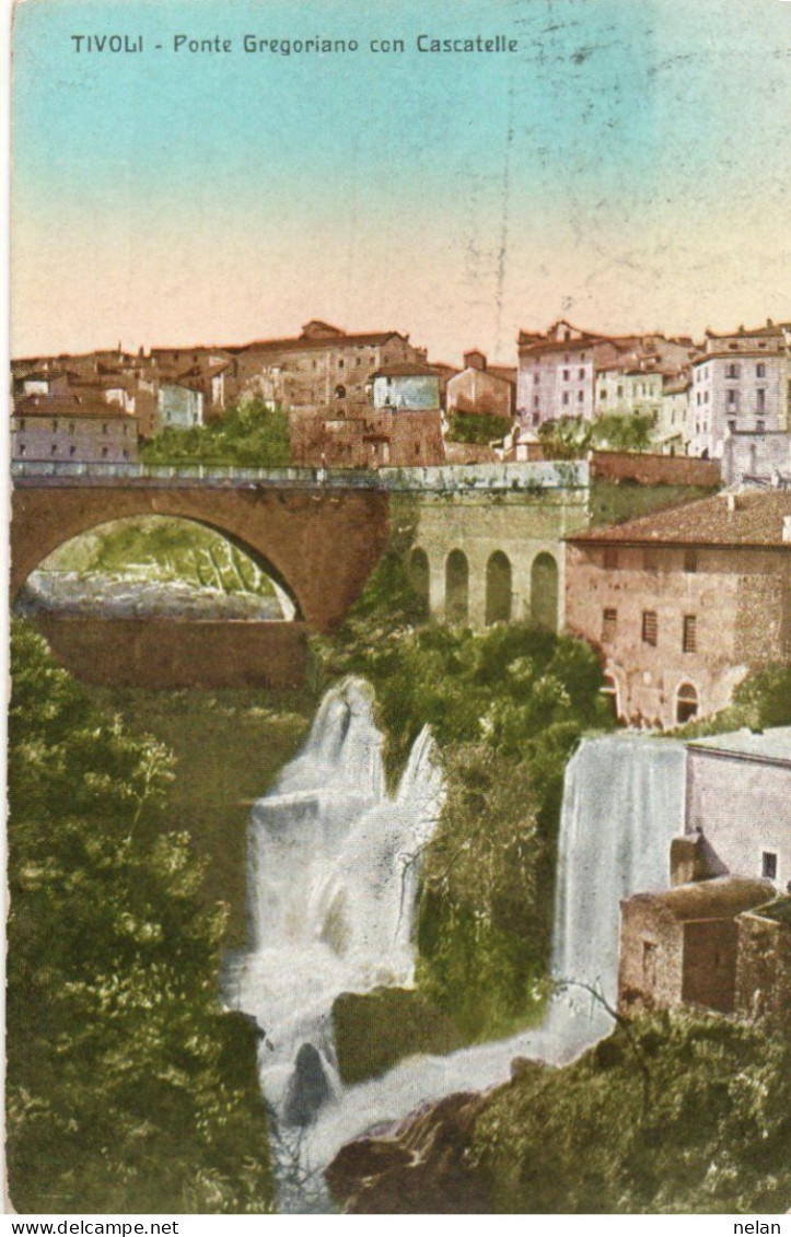 TIVOLI - PONTE GREGORIANO CON CASCATELLE - F.P. - Tivoli