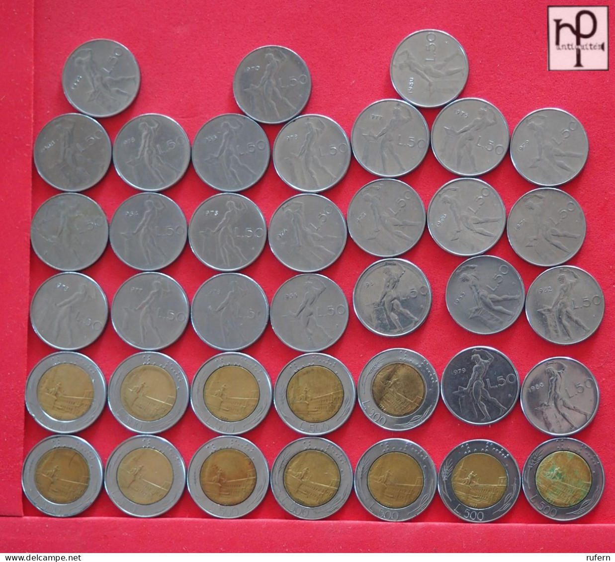 ITALY  - LOT - 38 COINS - 2 SCANS  - (Nº57995) - Collections & Lots