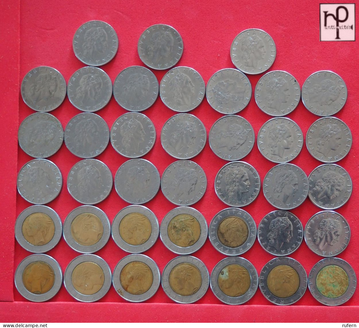 ITALY  - LOT - 38 COINS - 2 SCANS  - (Nº57995) - Collections & Lots