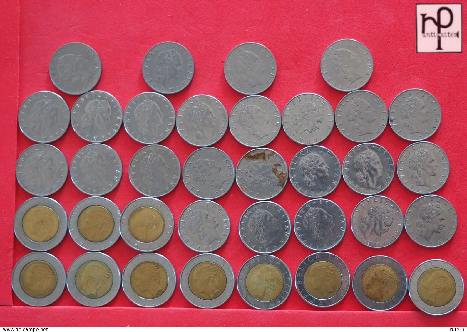 ITALY  - LOT - 36 COINS - 2 SCANS  - (Nº57996) - Collections & Lots