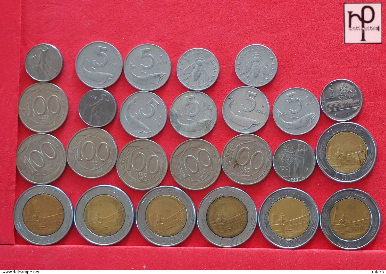 ITALY  - LOT - 25 COINS - 2 SCANS  - (Nº57997) - Colecciones Y Lotes