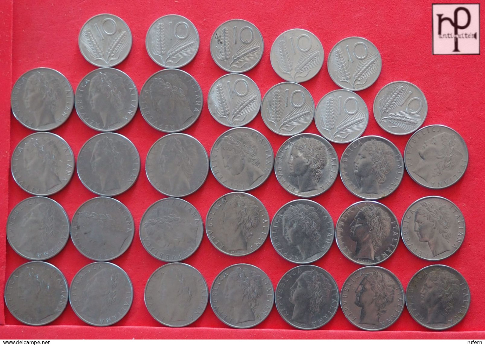 ITALY  - LOT - 33 COINS - 2 SCANS  - (Nº57999) - Collections & Lots