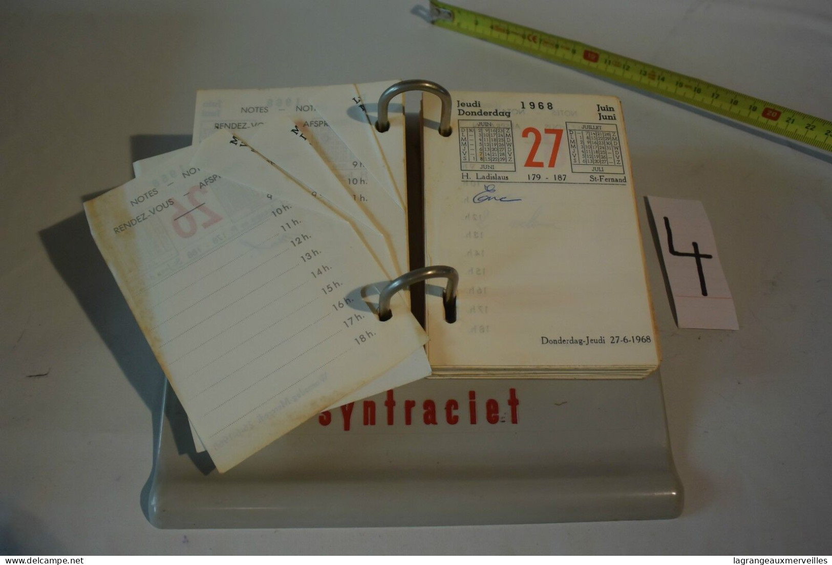 C4 Ancien Agenda De Bureau De 1968 - Petit Format : 1961-70