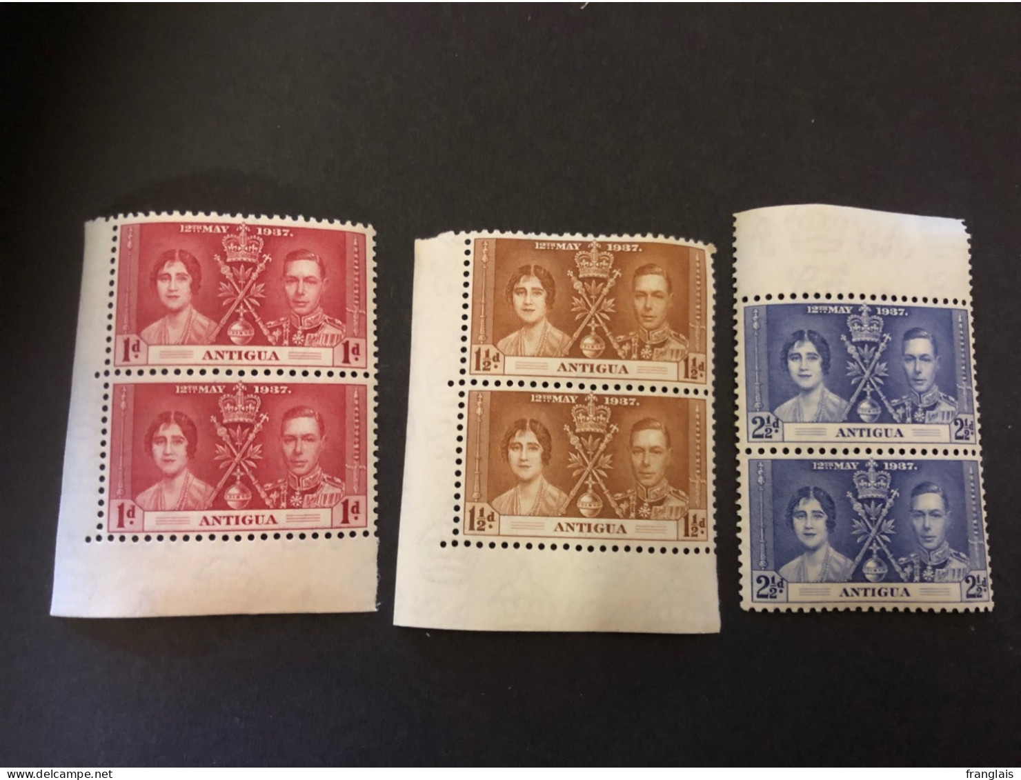 1937 CORONATION SET IN UNMOUNTED MINT PAIRS Very Fresh Condition - 1858-1960 Colonia Británica
