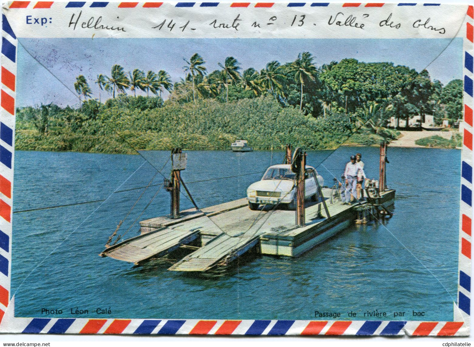 NOUVELLE-CALEDONIE LETTRE PAR AVION DEPART NOUMEA - DUCOS 16-10-1975 POUR LA FRANCE - Brieven En Documenten