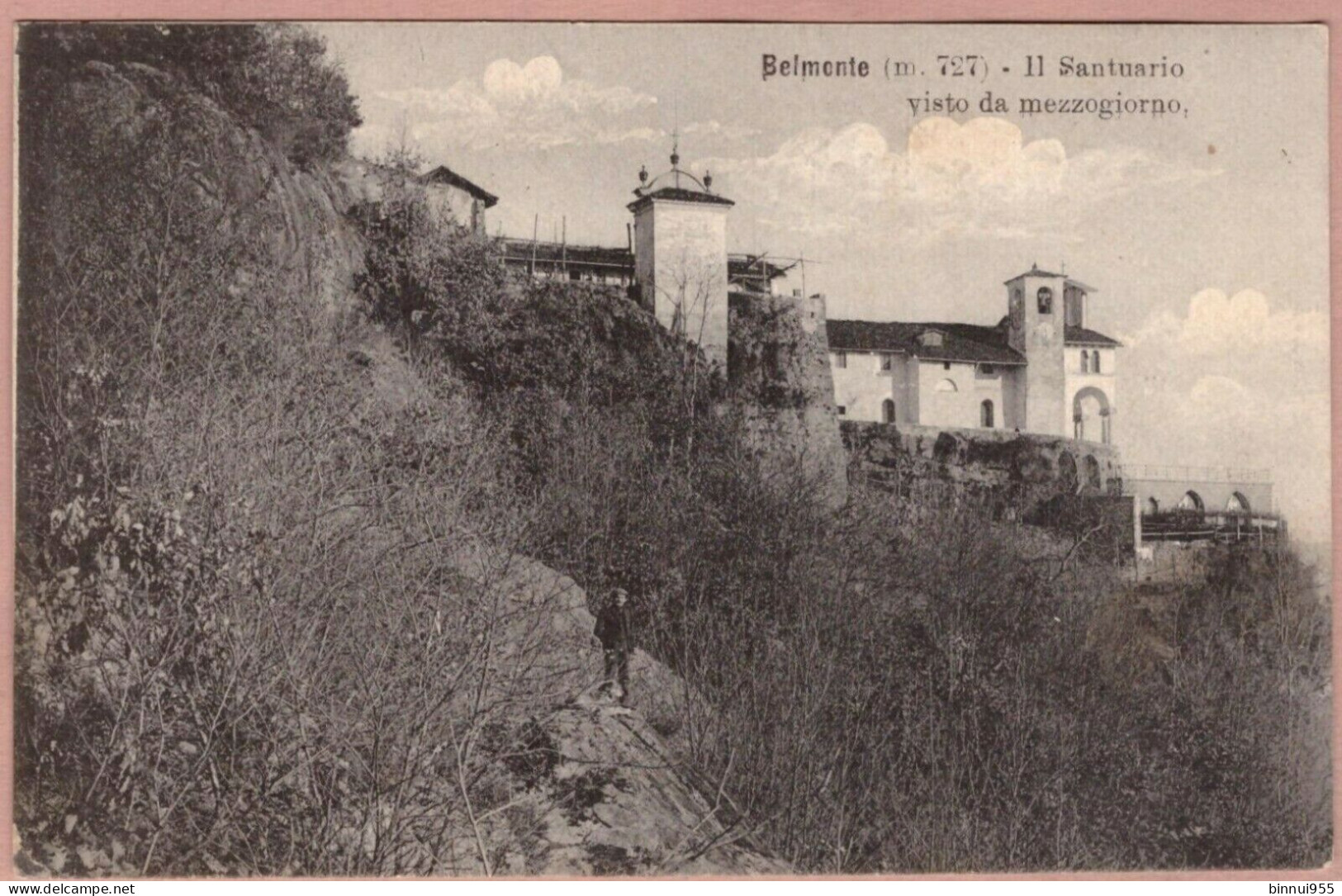 Cartolina Belmonte Il Santuario Visto Da Mezzogiorno - Viaggiata - Mehransichten, Panoramakarten