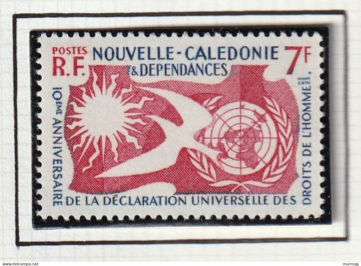 NOUVELLE-CALEDONIE - 10e Anniv. Déclaration Droits Homme - Y&T N° 290 - 1958 - MH - Unused Stamps