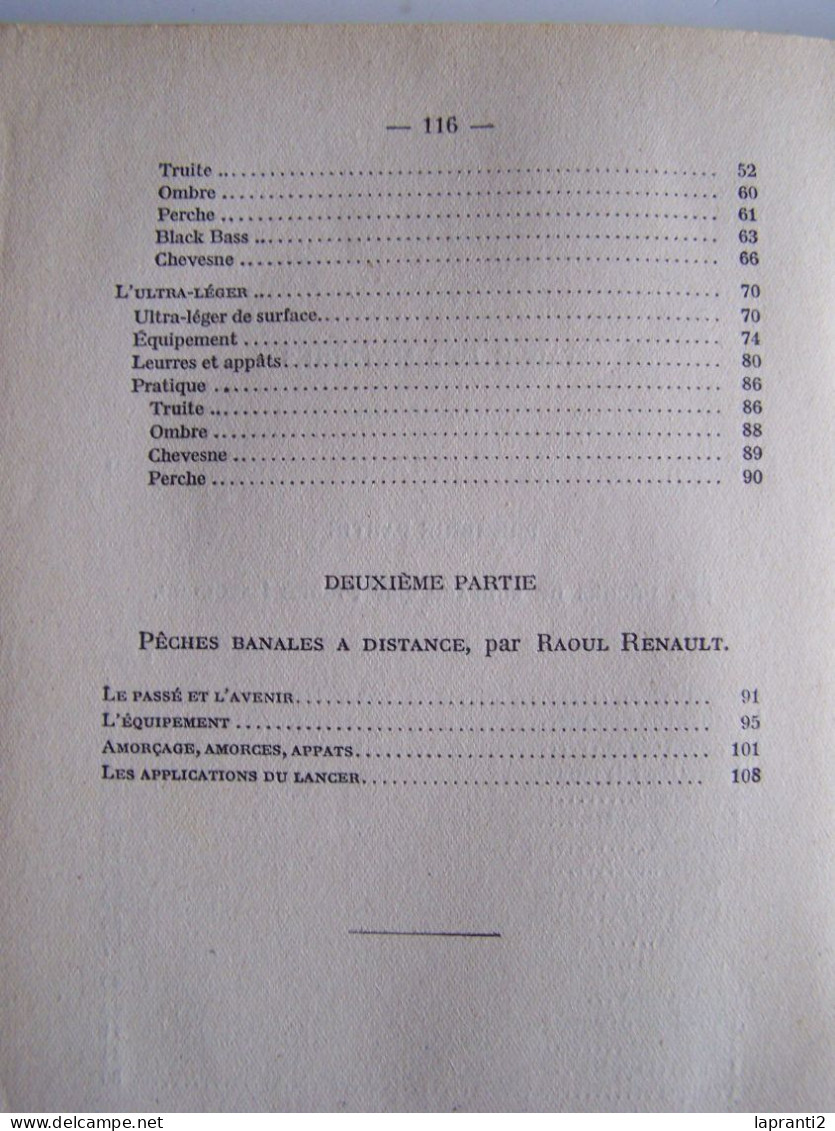 LA PECHE. "LES TECHNIQUES MODERNES DU LANCER. PECHES DE SURFACE. PECHES BANALES A DISTANCE" - Fischen + Jagen