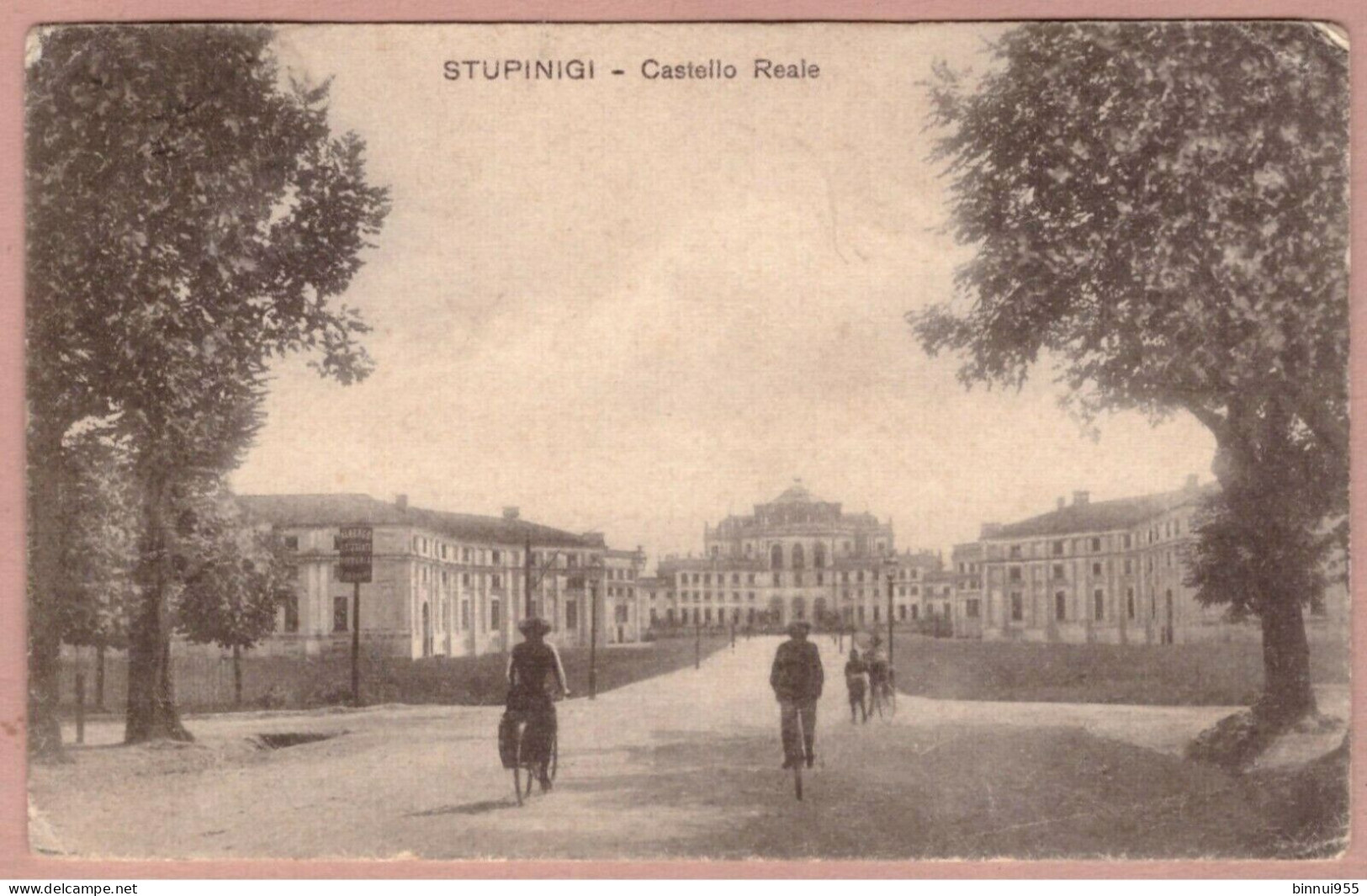 Cartolina Stupinigi Castello Reale - Viaggiata 1917 - Multi-vues, Vues Panoramiques