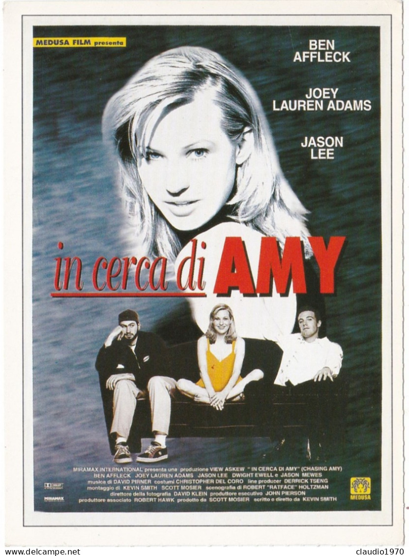 CINEMA - IN CERCA DI AMY - 1997 - PICCOLA LOCANDINA CM. 14X10 - Pubblicitari