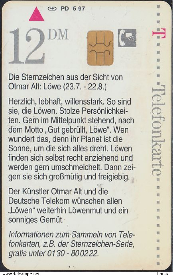 GERMANY PD5/97 - O.Alt - Sternzeichen - Löwe - Leon - 1706 - P & PD-Reeksen : Loket Van D. Telekom