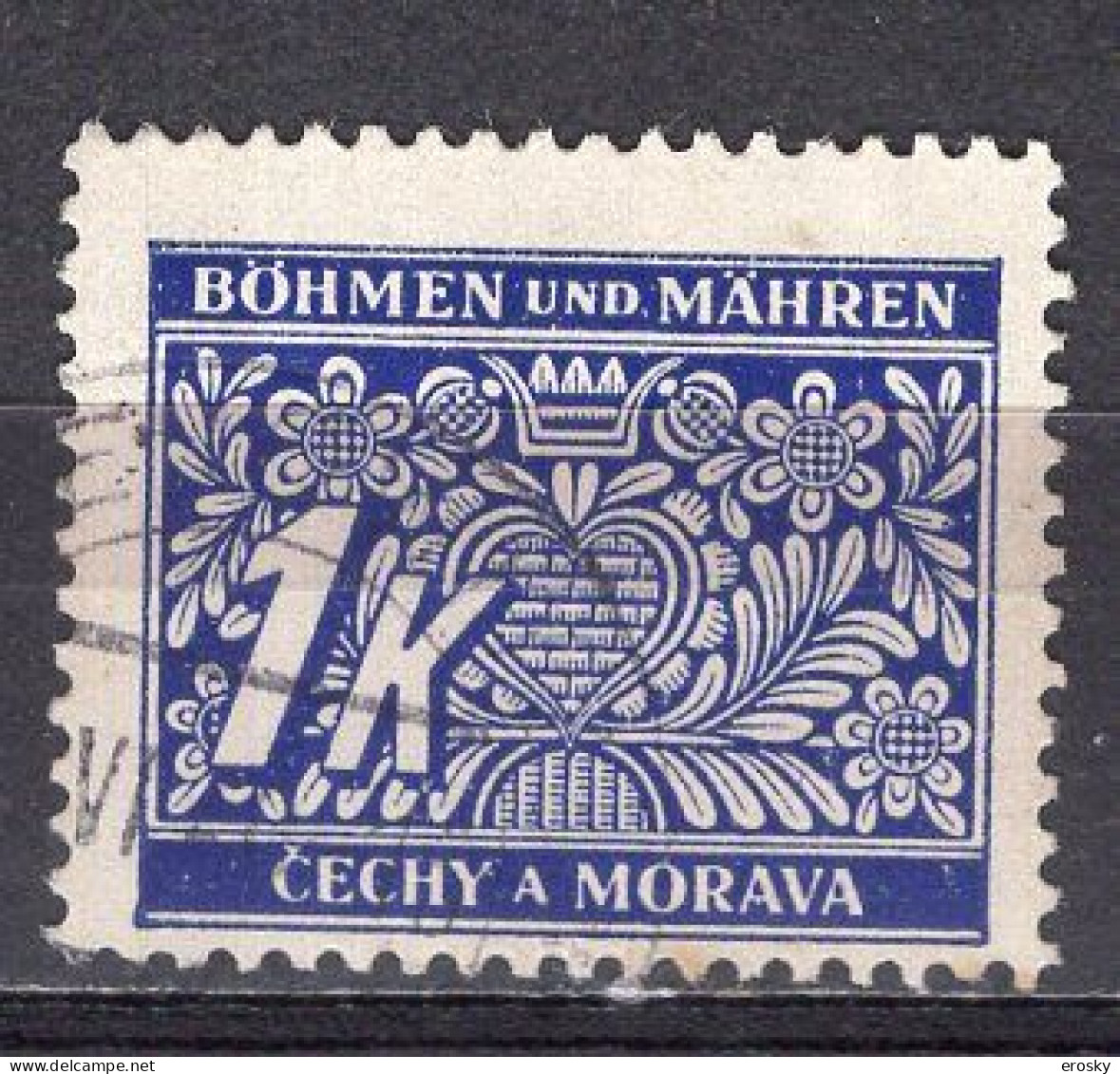 M6512 - BOHEME ET MORAVE TAXE Yv N°9 - Used Stamps