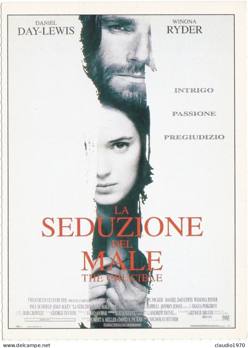 CINEMA - LA SEDUZIONE DEL MALE - 1996 - PICCOLA LOCANDINA CM. 14X10 - Cinema Advertisement