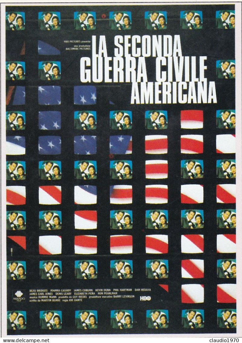 CINEMA - LA SECONDA GUERRA CIVILE AMERICANA - 1997 - PICCOLA LOCANDINA CM. 14X10 - Cinema Advertisement