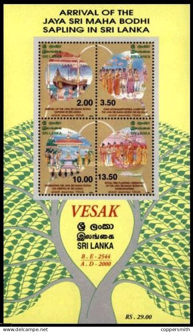 (0545) Sri Lanka  Culture / Festival / Vesak 2000  ** / Mnh  Michel BL 81 - Sri Lanka (Ceylan) (1948-...)