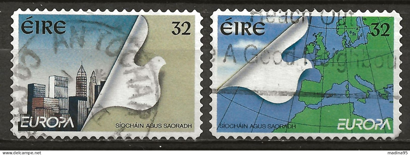 IRLANDE: Obl., N° YT 898 Et 899, Europa, TB - Used Stamps