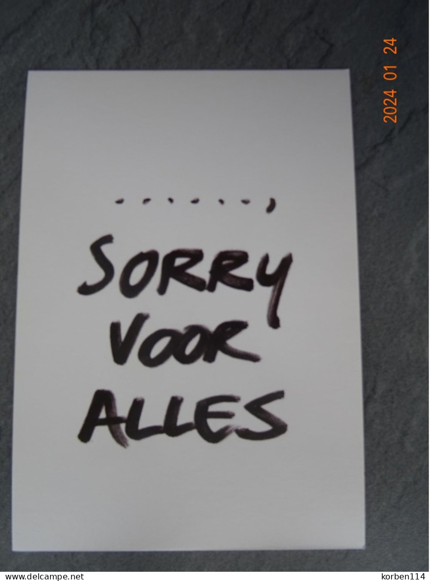 "  SORRY VOOR ALLES  "    TV  EEN - Séries TV