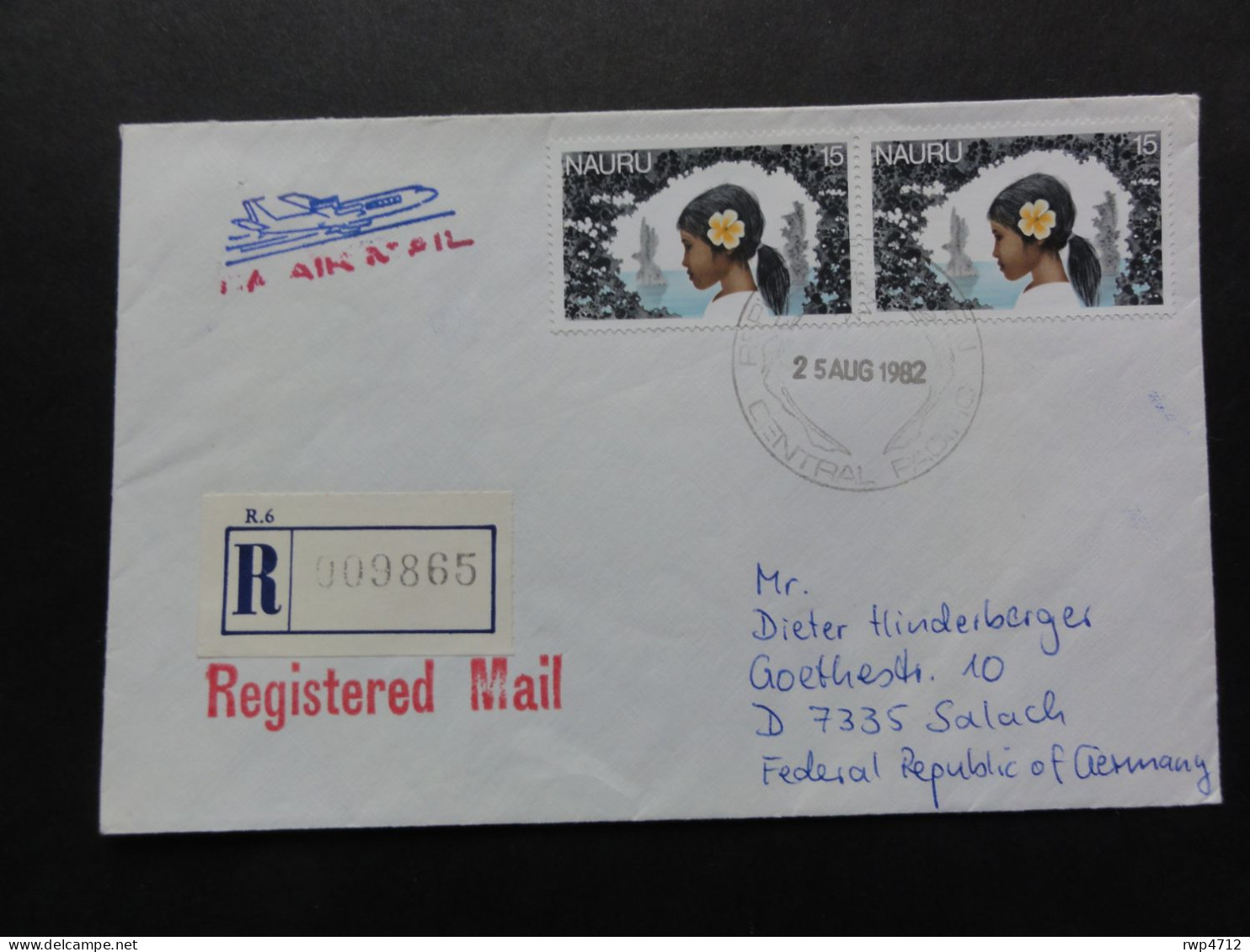 NAURU    R-Luftpostbrief  Registered Airmail Cover  Lettre Par Avion Recomm. 1982 To Germany - Nauru