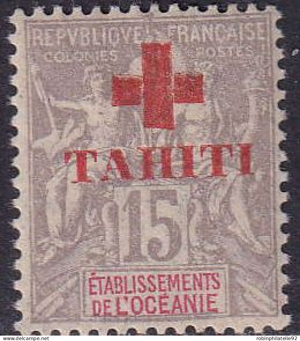 Tahiti  N°35 15c Gris Qualité:** - Altri & Non Classificati