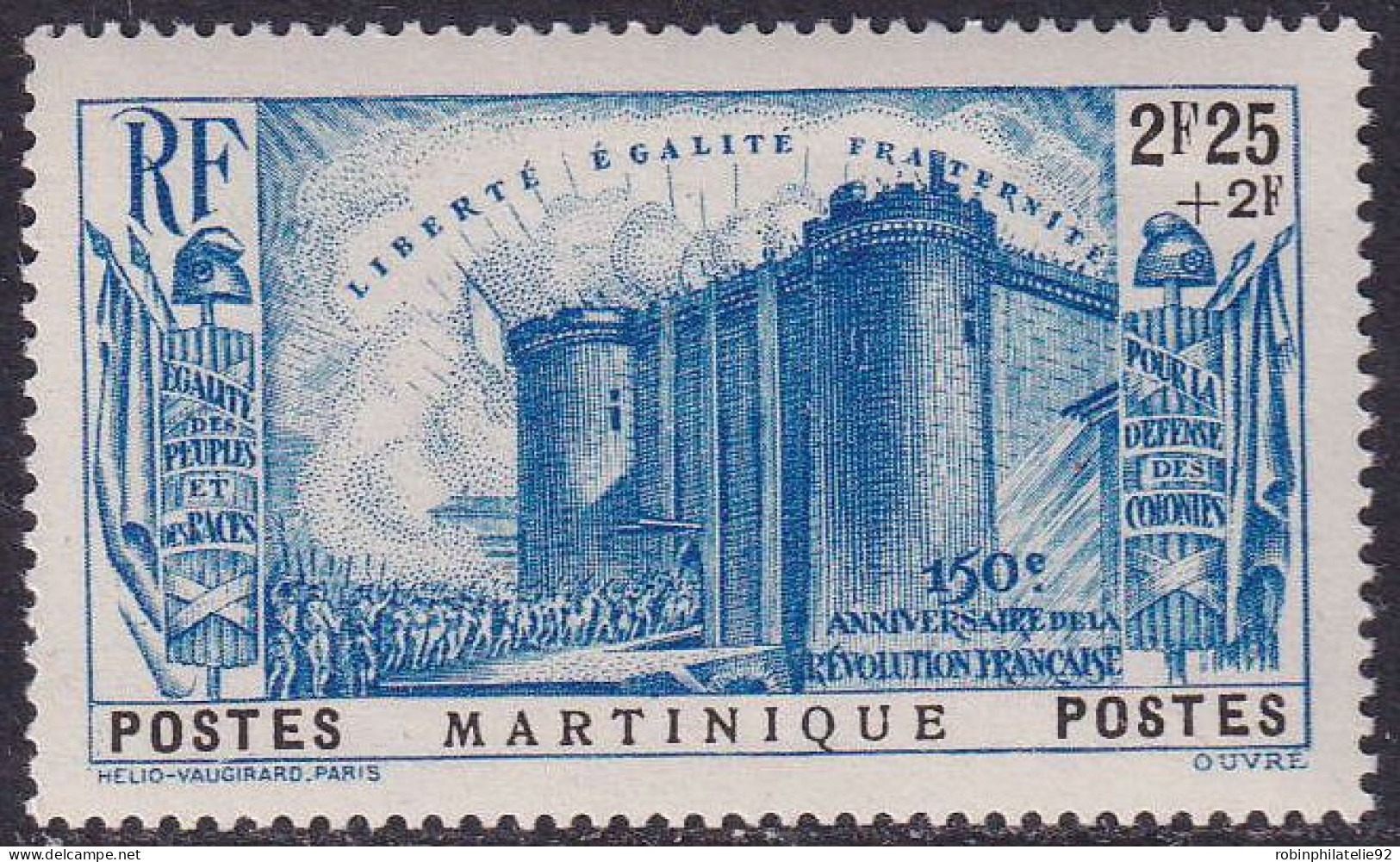 Martinique  N°170/174  Révolution 5 Valeurs Qualité:** - Other & Unclassified