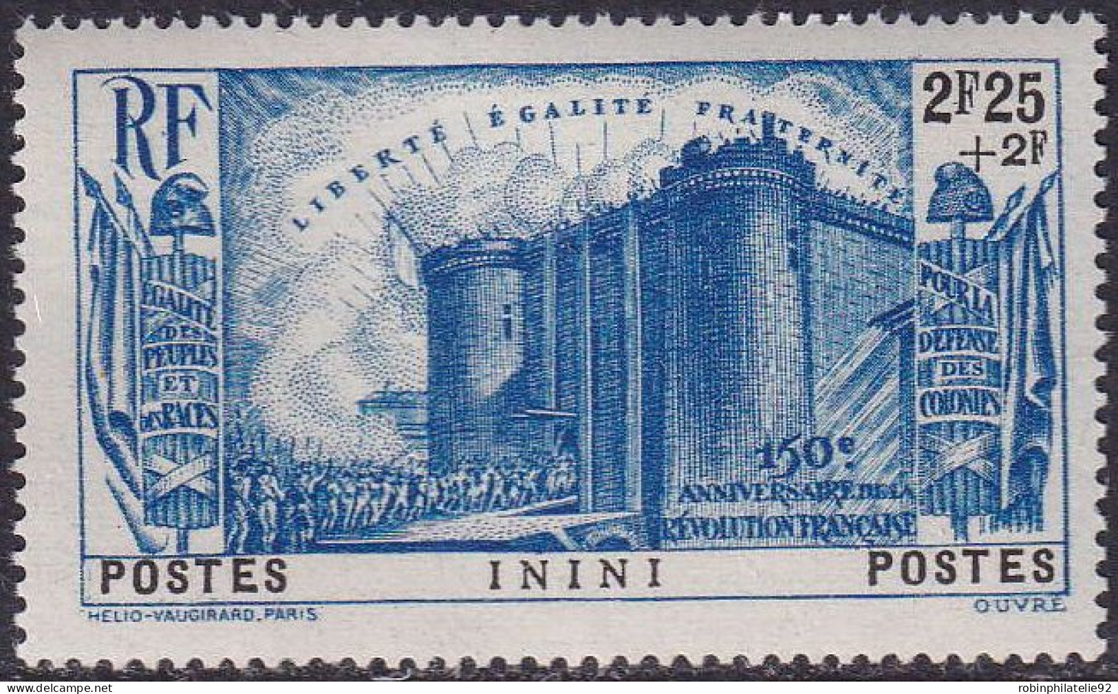 Inini  N°31/35  Révolution 5 Valeurs Qualité:** - Unused Stamps