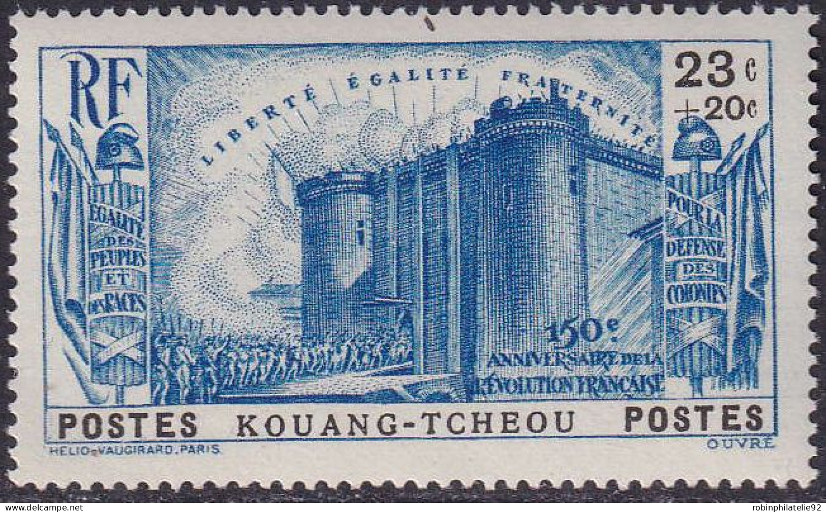 Kouang-Tchéou  N°120/124  Révolution 5 Valeurs Qualité:** - Nuovi