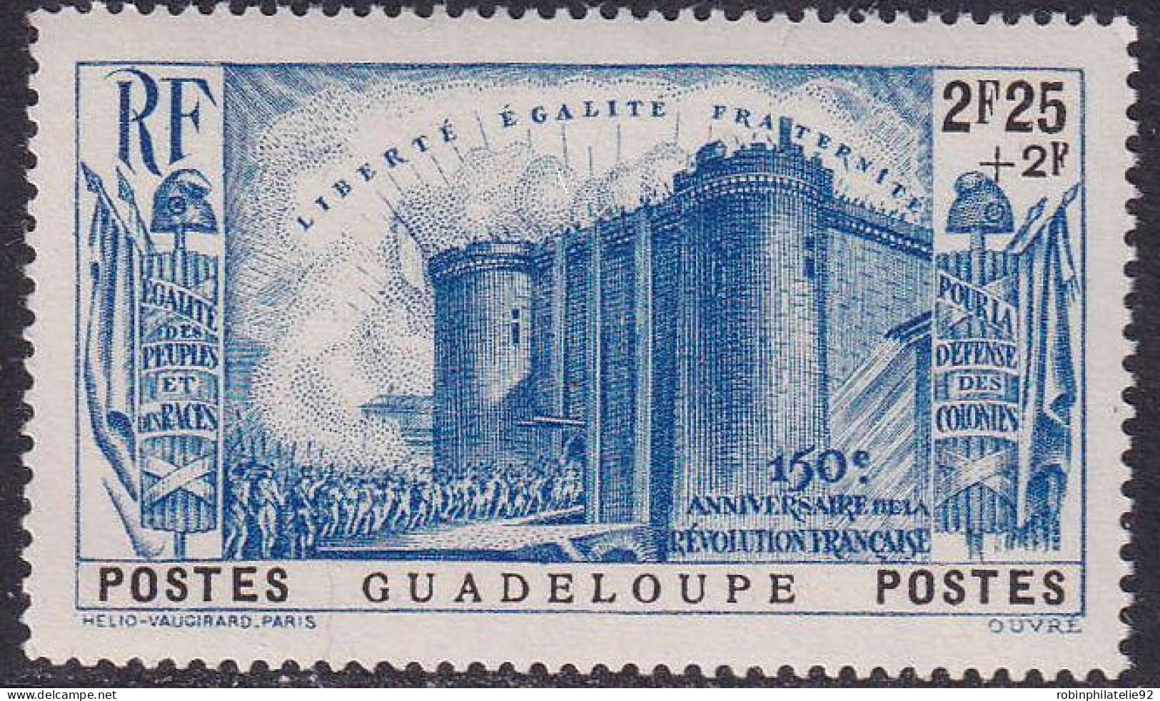 Guadeloupe  N°142/146  Révolution 5 Valeurs Qualité:** - Autres & Non Classés