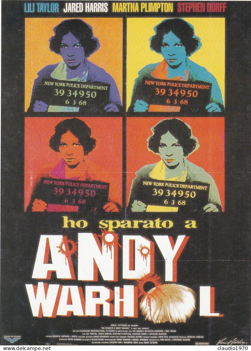 CINEMA - HO SPARATO A ANDY WARHOL - 1996 - PICCOLA LOCANDINA CM. 14X10 - Publicidad