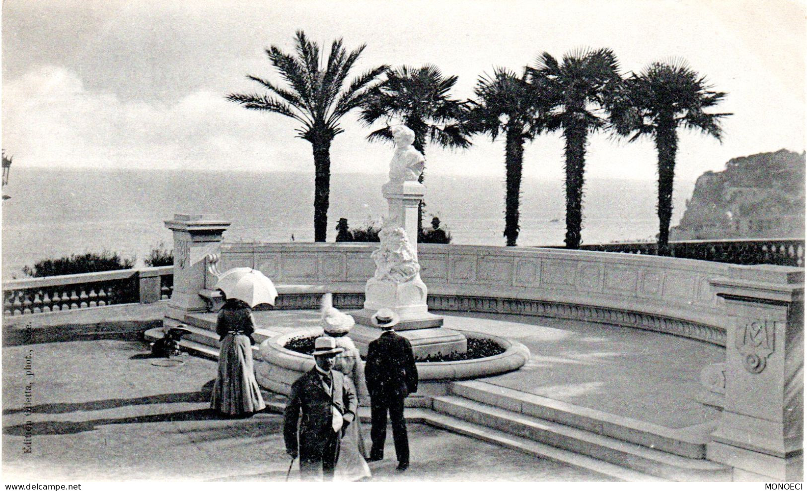 MONACO -- MONTE CARLO -- CPA Précurseur -- Les Terrasses Et Monument De Berlioz - Teatro D'opera