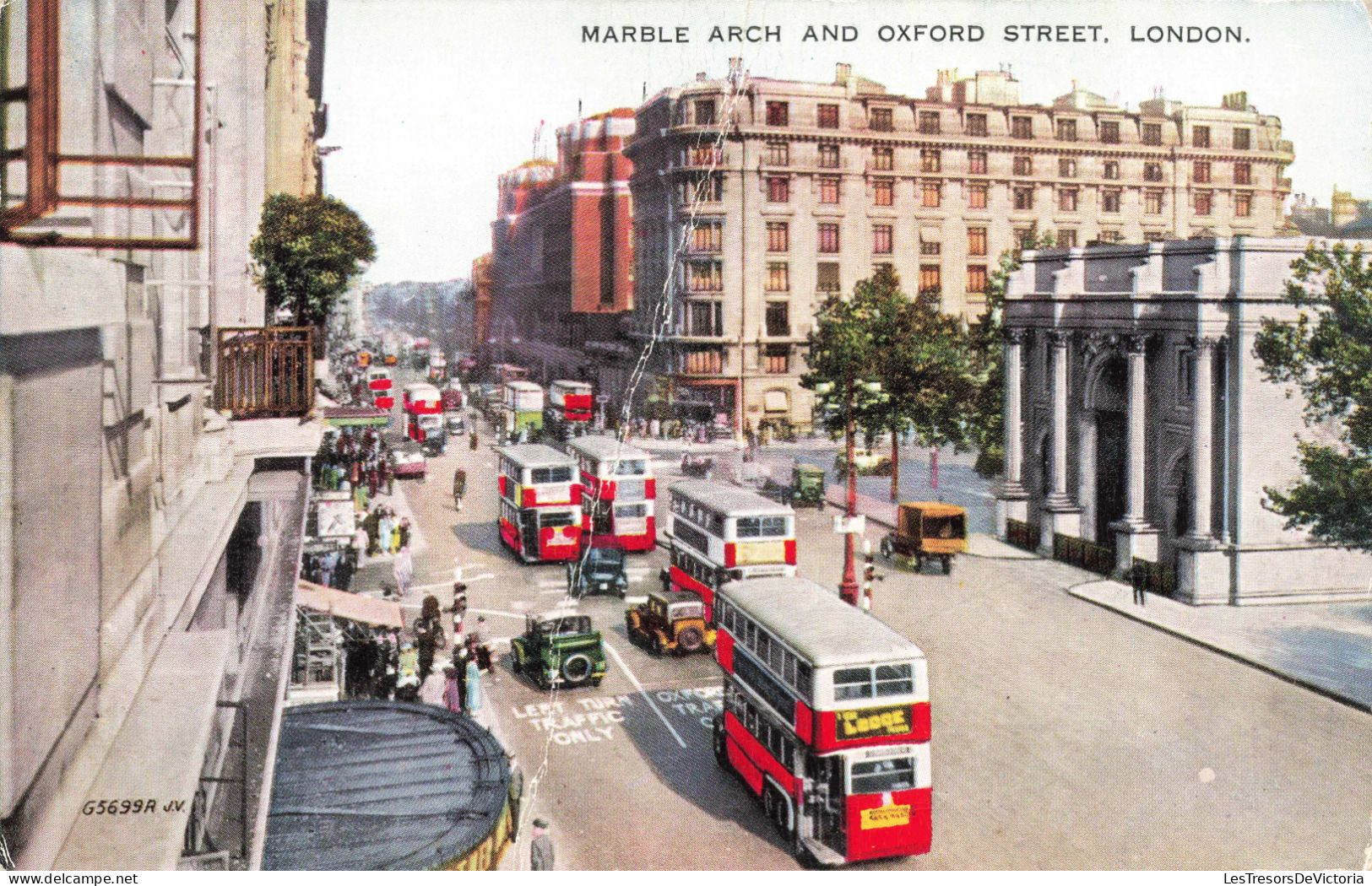 ANGLETERRE - London - Marble Arch And Oxford Street - Carte Postale Ancienne - Houses Of Parliament