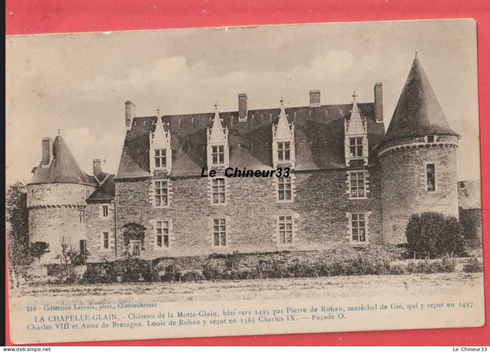 44 - LA CHAPELLE-GLAIN--Chateau De La Motte Glain - Bati Vers 1495 - La Chapelle Basse-Mer