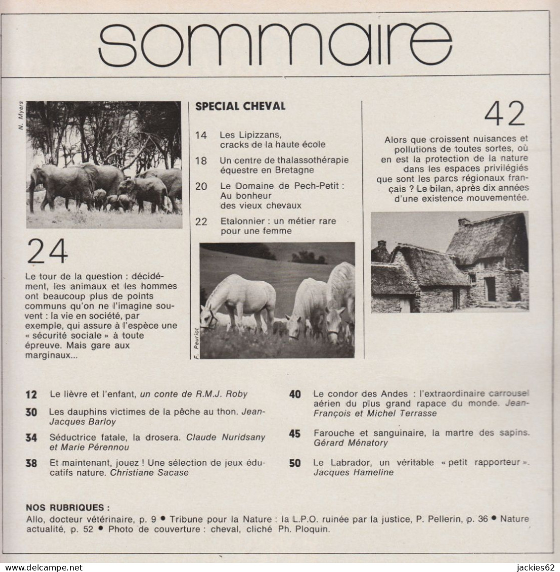 233/ LA VIE DES BETES / BETES ET NATURE N° 233 Du 12/1977, Voir Sommaire - Animaux