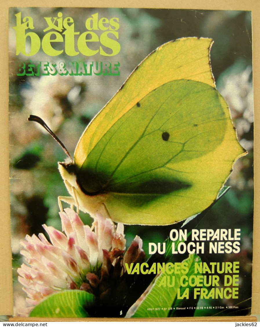 229/ LA VIE DES BETES / BETES ET NATURE N° 229 Du 8/1977, Voir Sommaire - Animales