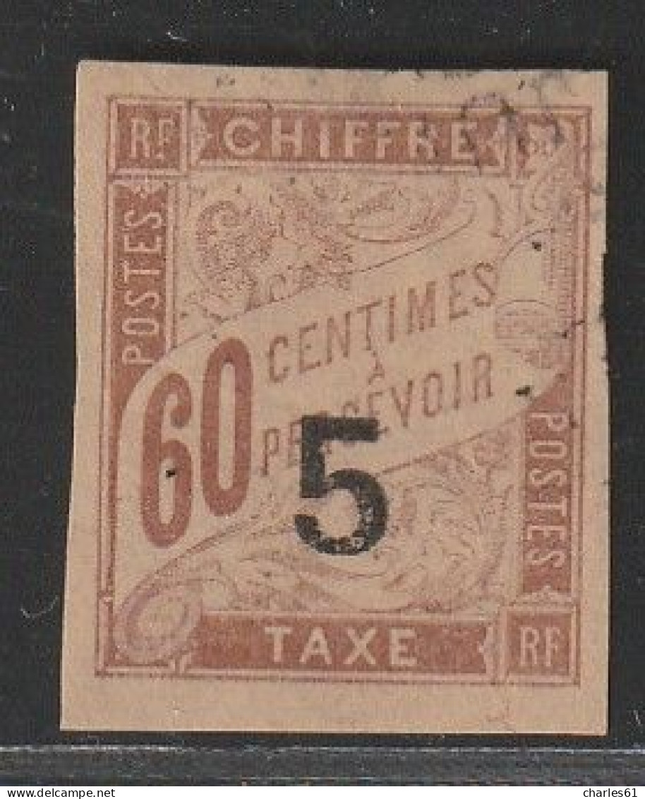 INDOCHINE - Timbres Taxe - N°1 Obl (1904) - Timbres-taxe