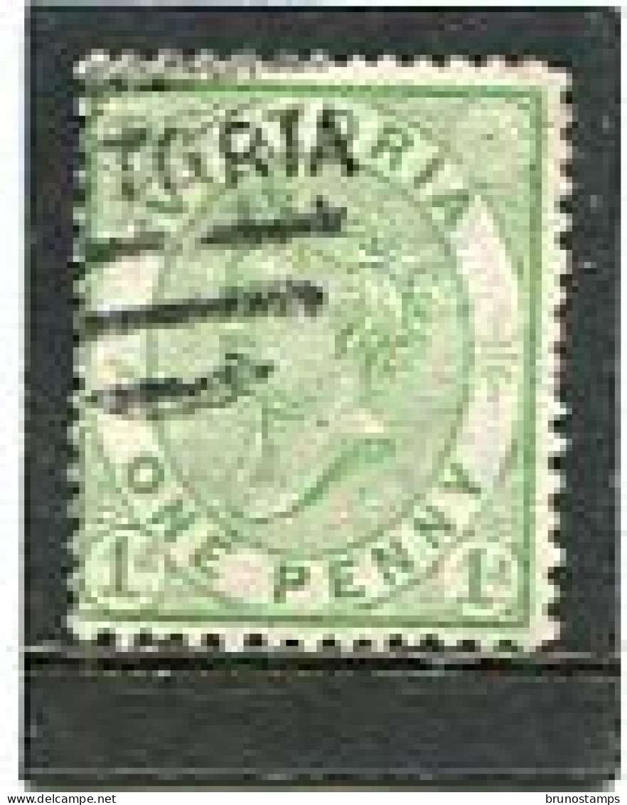 AUSTRALIA/VICTORIA - 1875   1d  GREEN  FINE  USED   SG 177 - Oblitérés