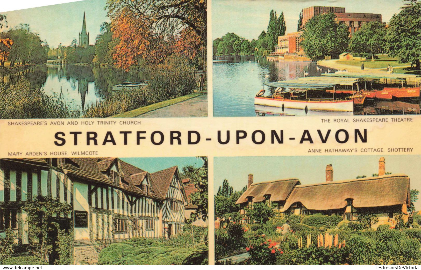 ANGLETERRE - Stratford-upon-Avon - Différents Lieux De Stratford-upon-Avon - Carte Postale Ancienne - Stratford Upon Avon