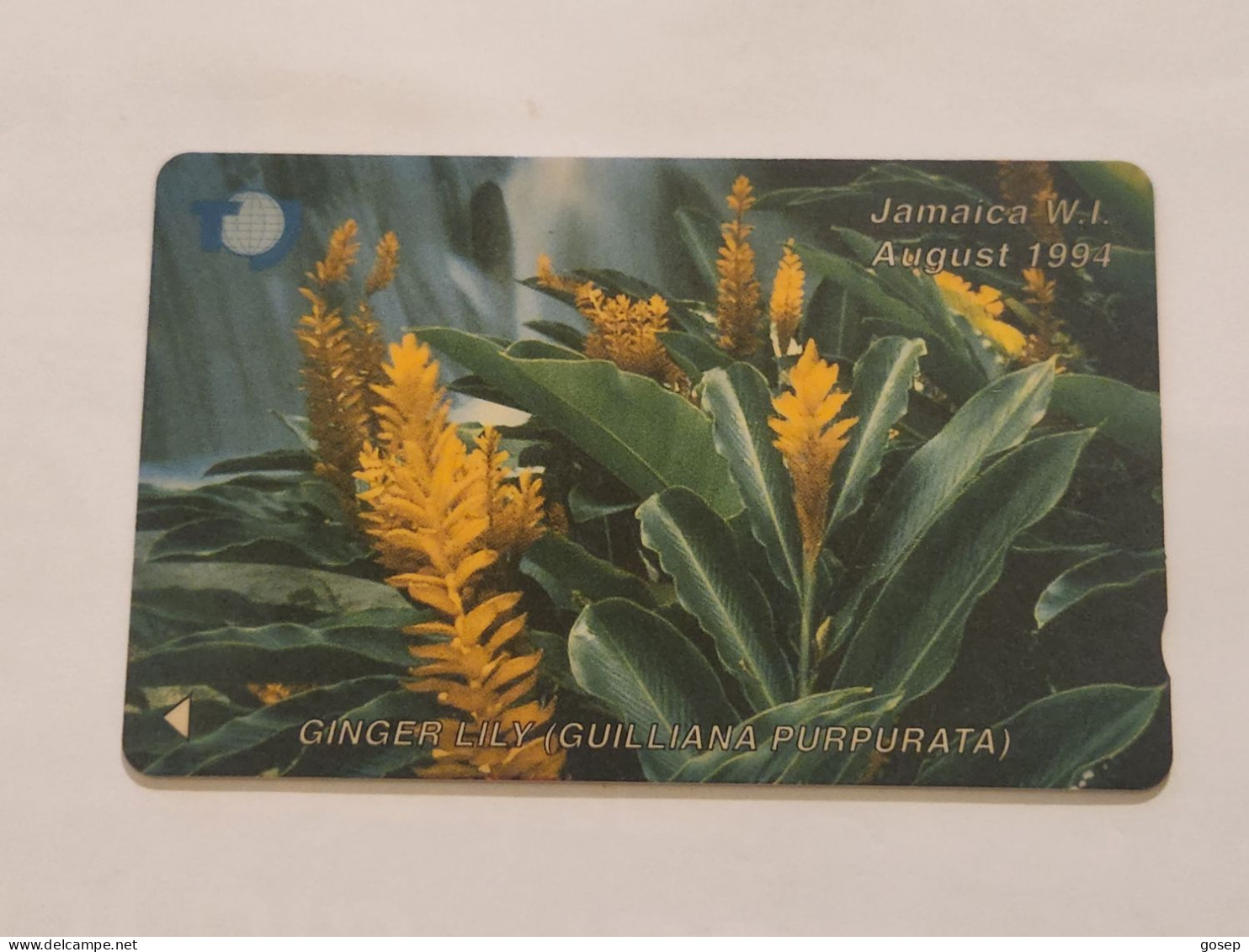 JAMAICA-(17JAMB-JAM-17B)-Ginger Lily-(16)-(17JAMB025012)-(J$200)-used Card+1card Prepiad - Giamaica