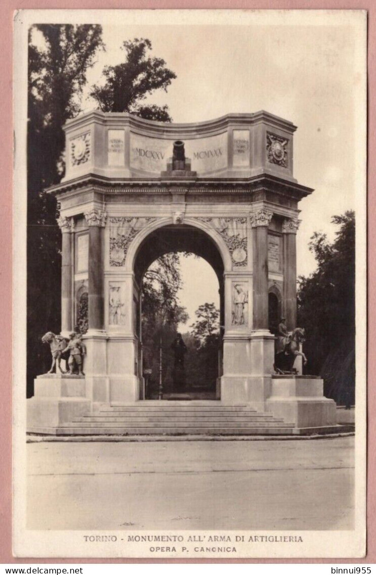 Cartolina Torino Monumento All' Arma Di Artiglieria - Viaggiata - Musées