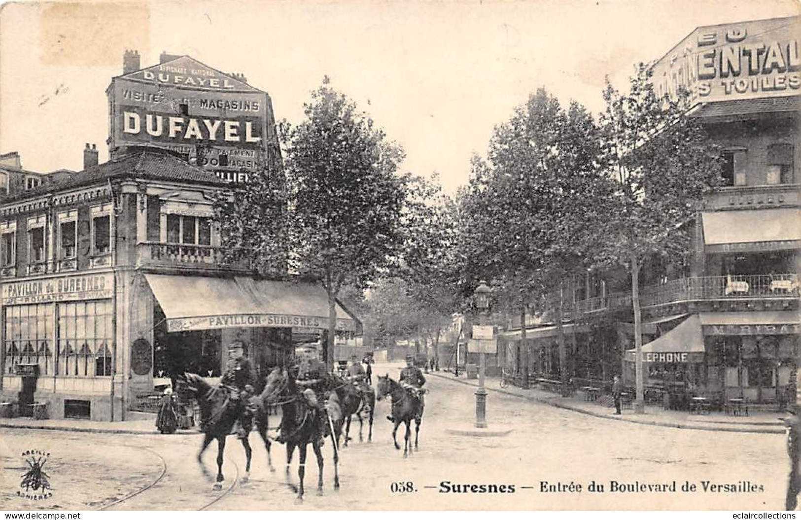 Suresnes          92       Entrée Du Boulevard De Versailles   . Cavaliers   N° 058     (voir Scan) - Suresnes