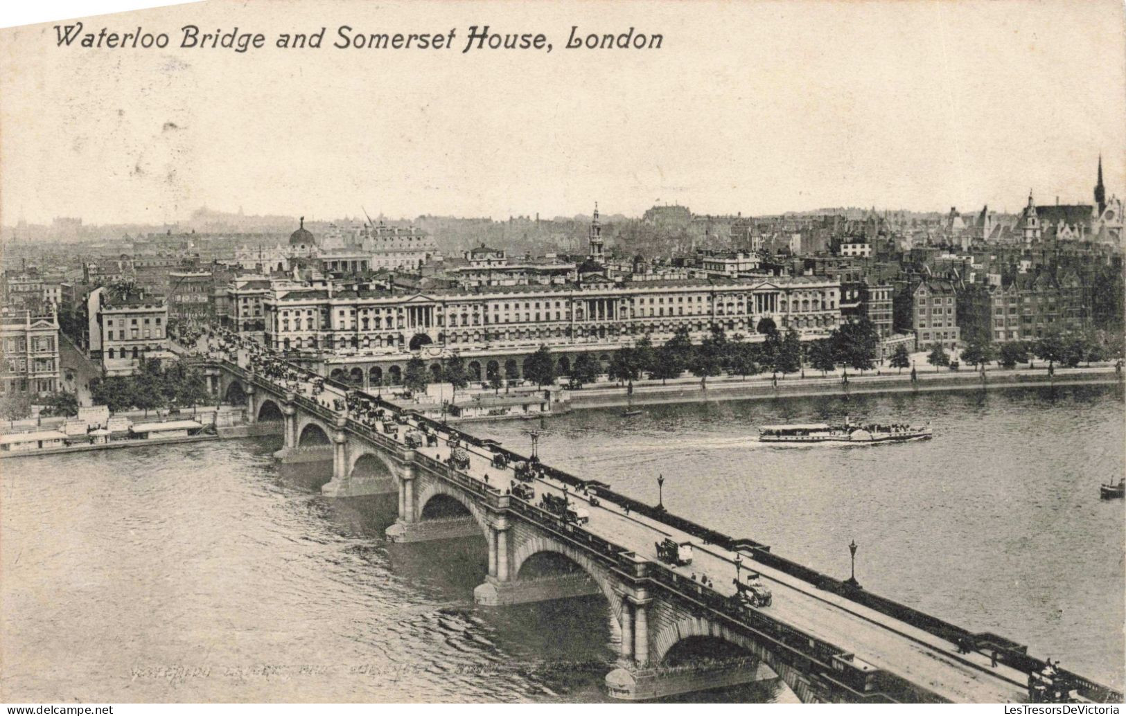 ANGLETERRE - London - Waterloo Bridge And Somerset House - Carte Postale Ancienne - Otros & Sin Clasificación