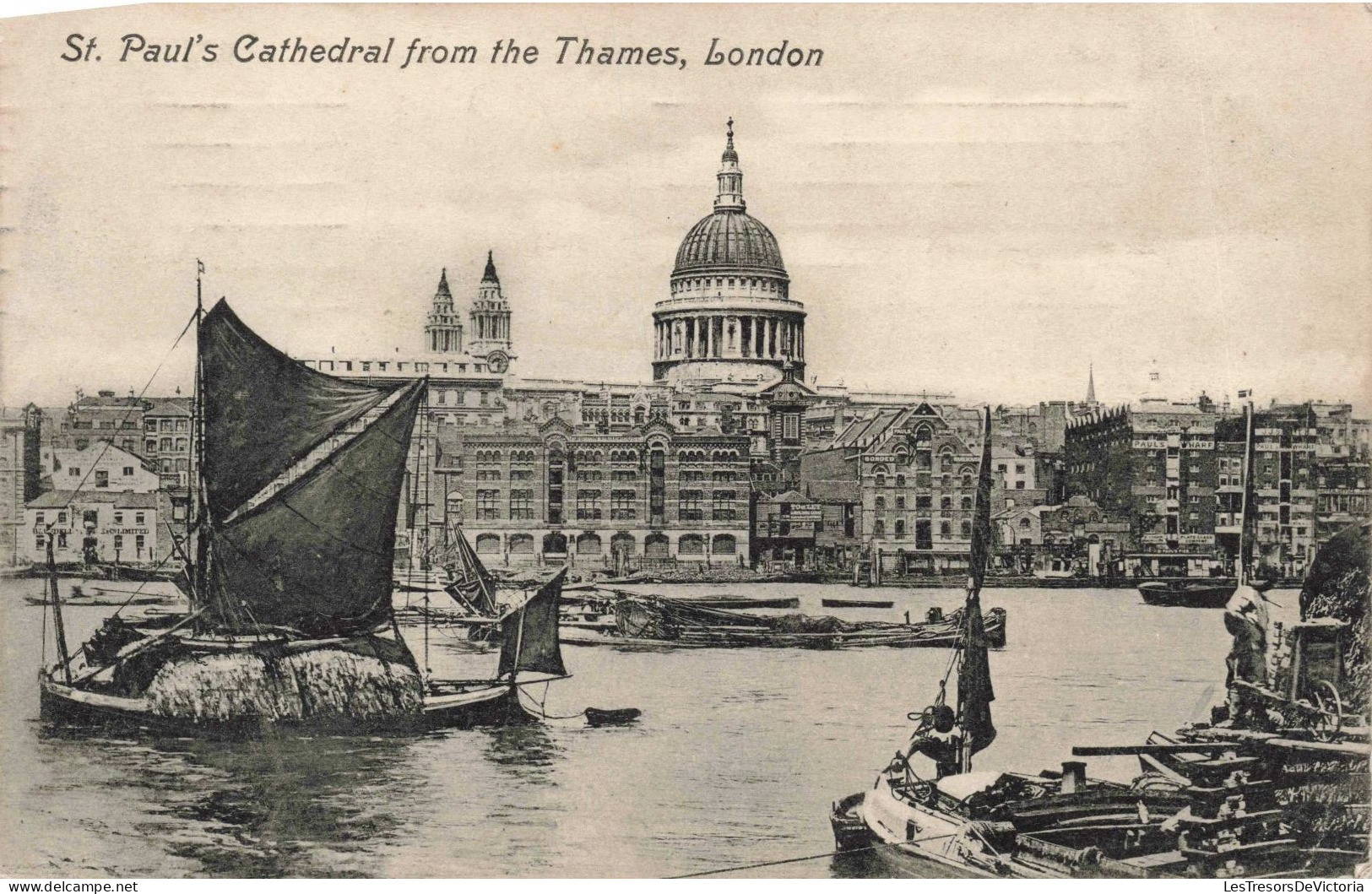 ANGLETERRE - London - St Paul's Cathedral From The Thames - Carte Postale Ancienne - St. Paul's Cathedral