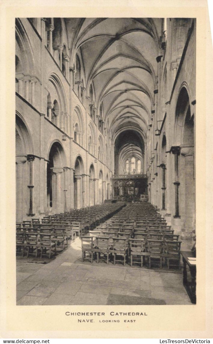 ANGLETERRE - Chichester Cathedral - Nave - Looking East - Carte Postale Ancienne - Chichester