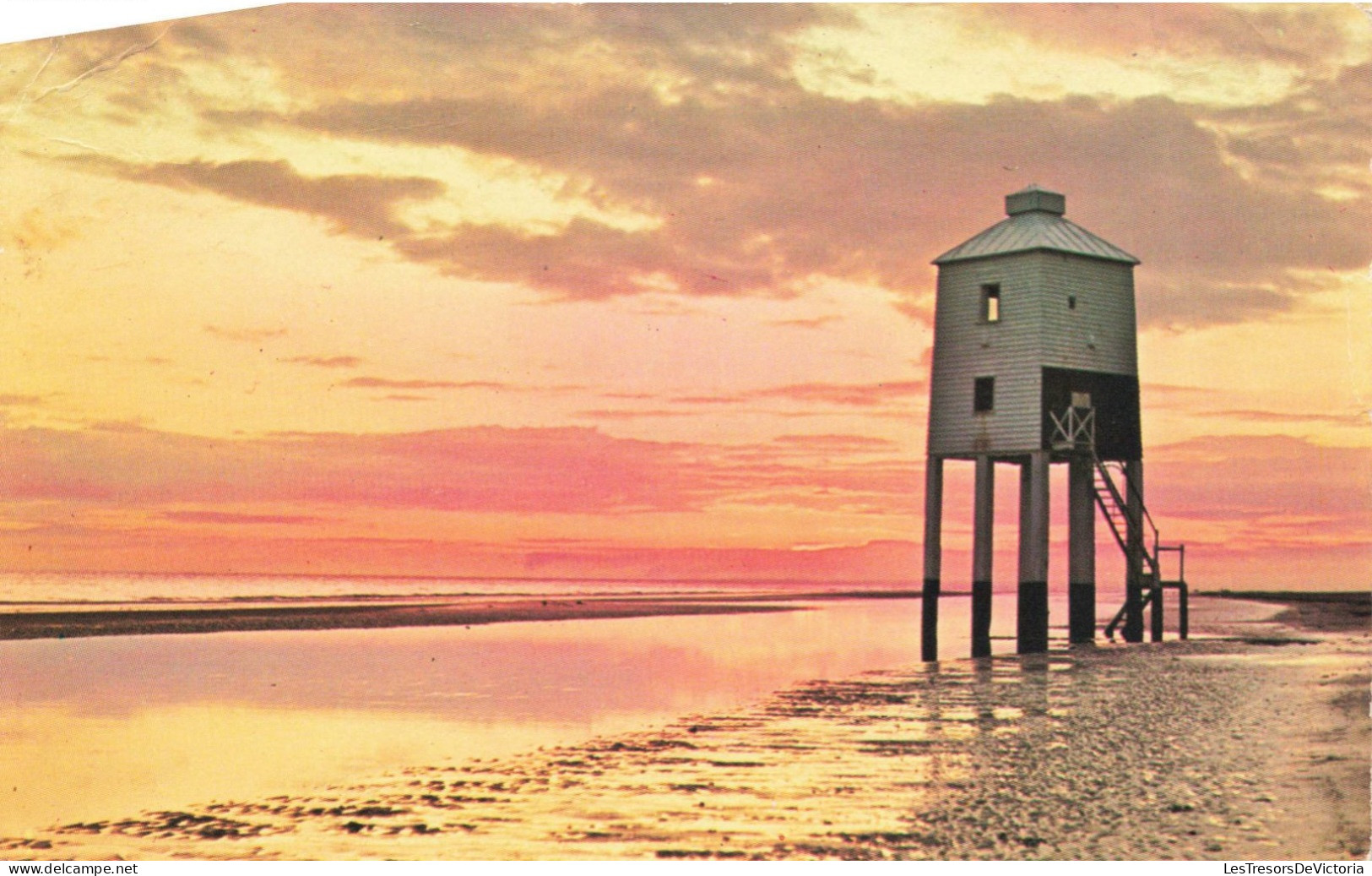 ANGLETERRE - Sunset At Burnham-on-Sea - Carte Postale Ancienne - Autres & Non Classés