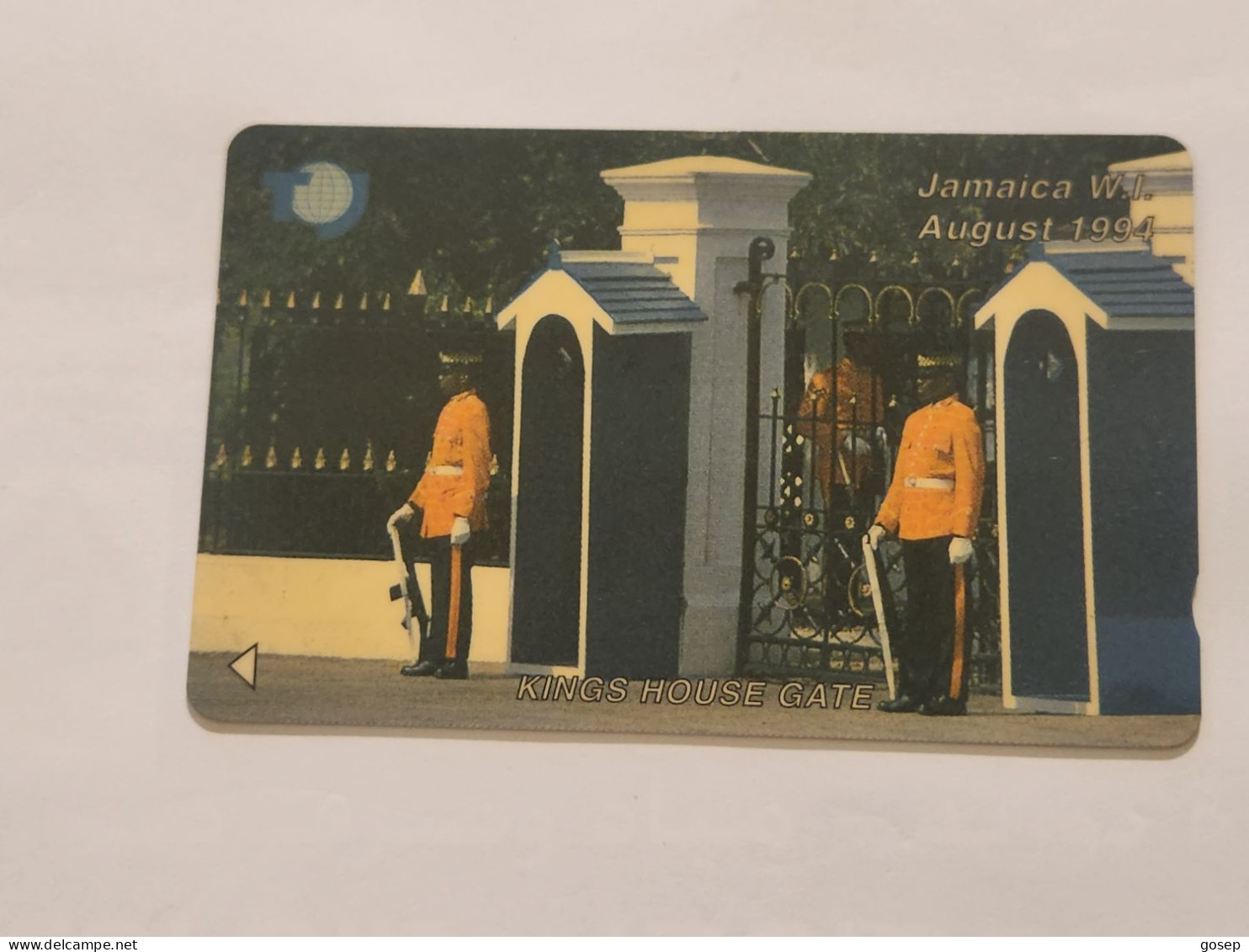 JAMAICA-(18JAMA-JAM-18A)-Kings House Gate-(18)-(18JAMA181487)-(J$50)-used Card+1card Prepiad - Jamaïque